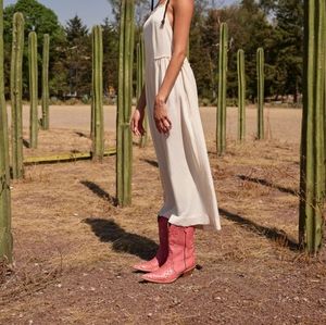 Twiggy London Cowgirl Boots Midwest Pink (5.5)